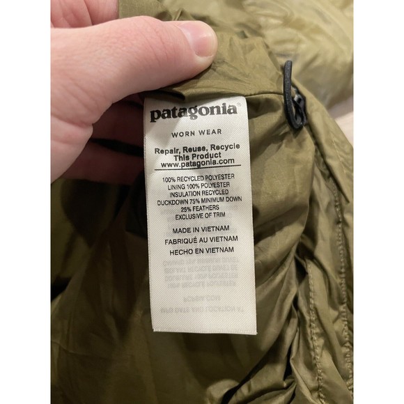 Patagonia Mens Wendigo Duck Down Full Zip Jacket Coat Sz XL STY84903 FA18 -FLAW - Picture 11 of 16
